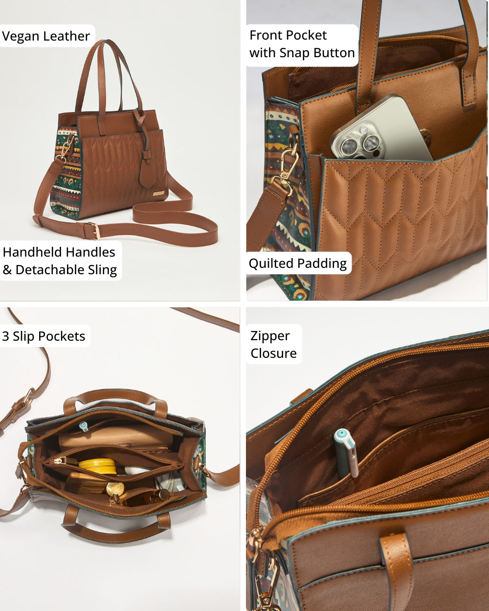 The Mara Handbag - Floral | Digital Nomad