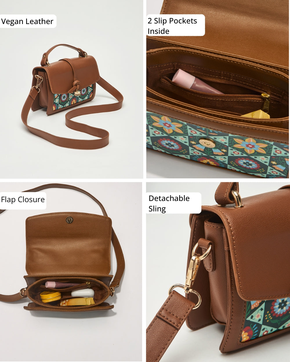 The London Satchel - Floral | Digital Nomad