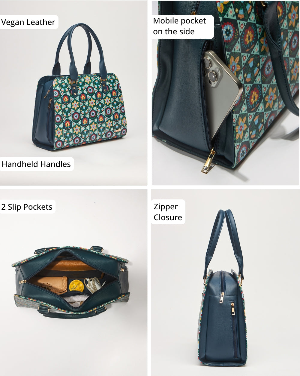 The Naples Tote – Floral | Digital Nomad