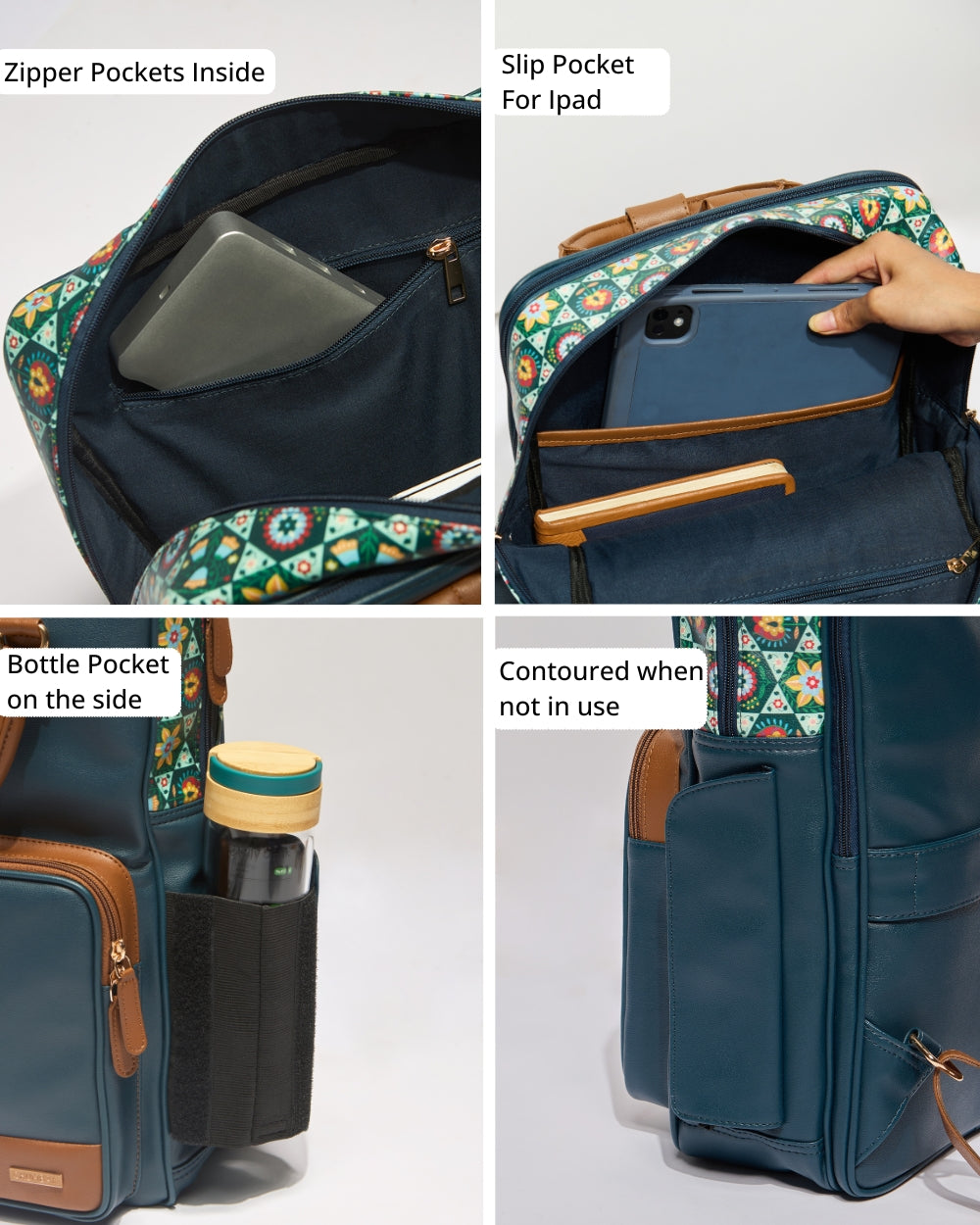 The Bombay Backpack - Floral | Digital Nomad