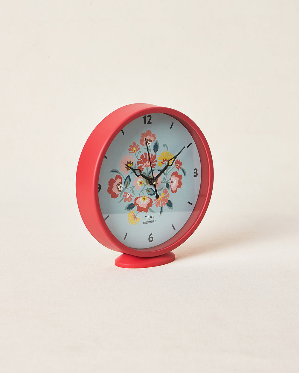 Teal by Chumbak | Bloom Garden Table and Wall Clock, 8' dia