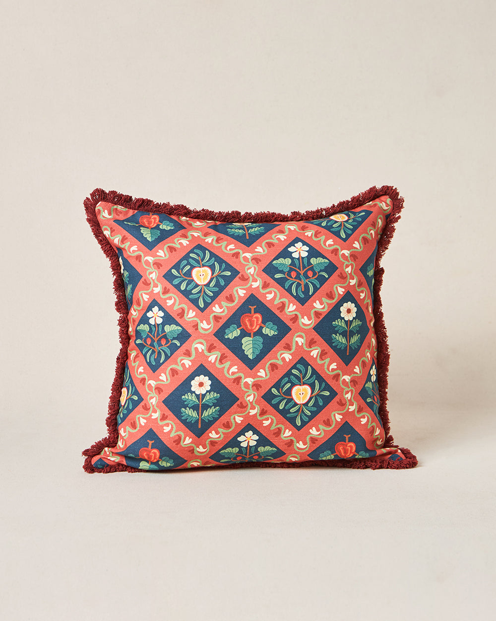 Jaali Cushion Cover, 16" | Kashmir Trails