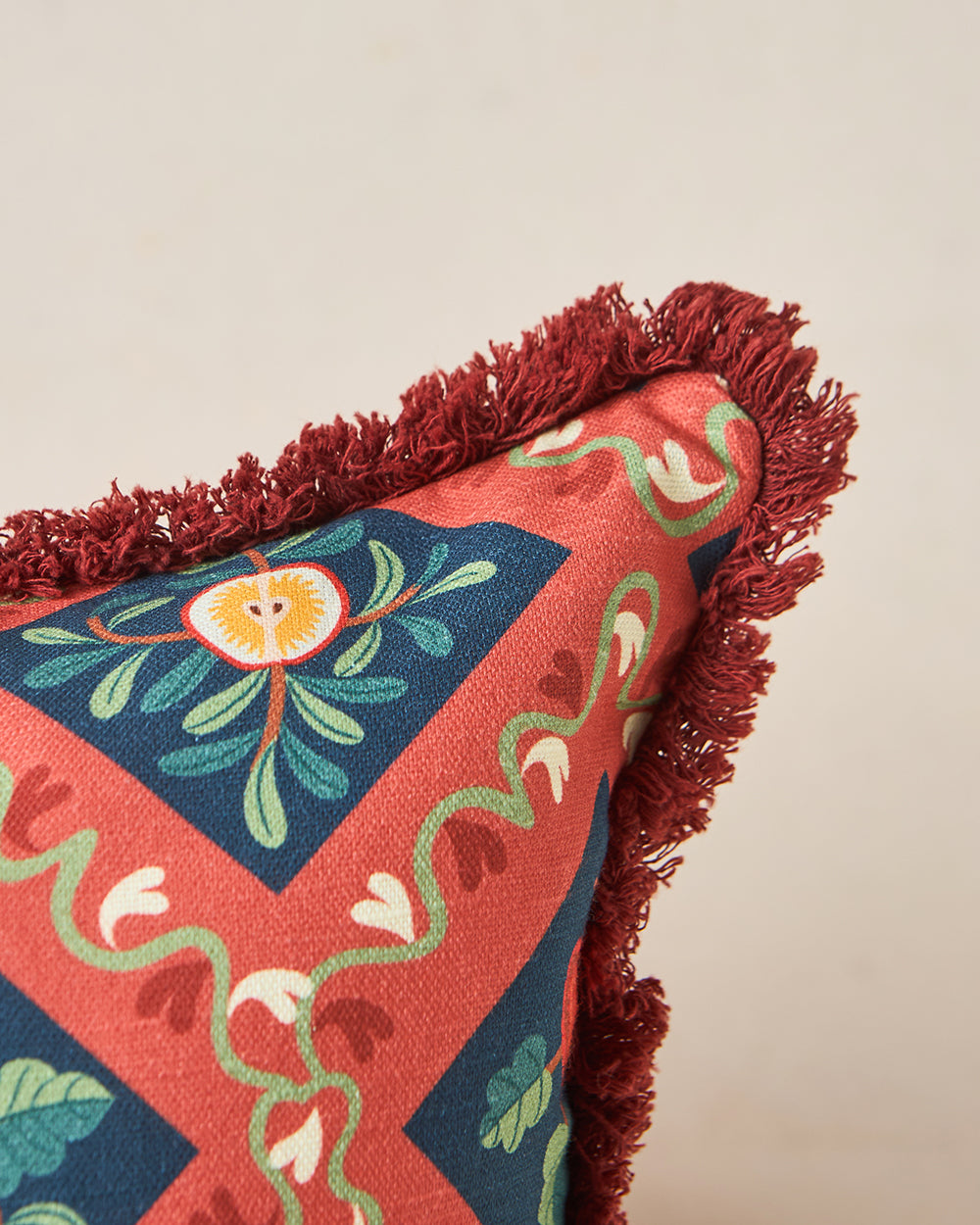 Jaali Cushion Cover, 16" | Kashmir Trails