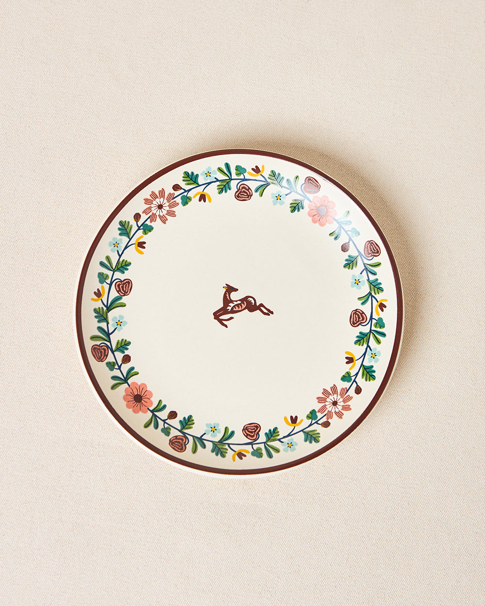 Hangul Quarter Plate, 8" dia | Kashmir Trails
