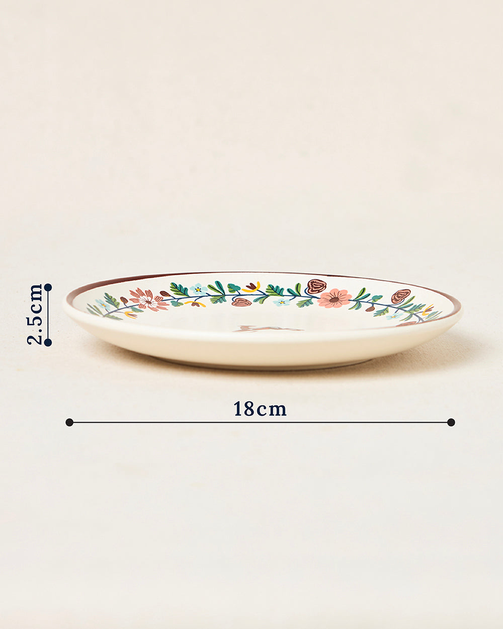 Hangul Quarter Plate, 8" dia | Kashmir Trails