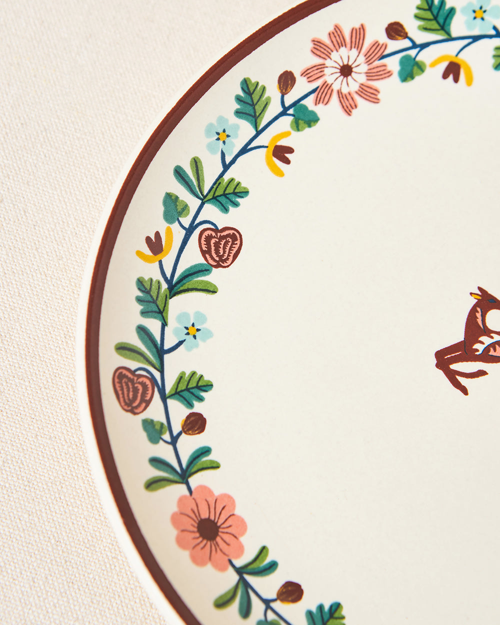 Hangul Quarter Plate, 8" dia | Kashmir Trails