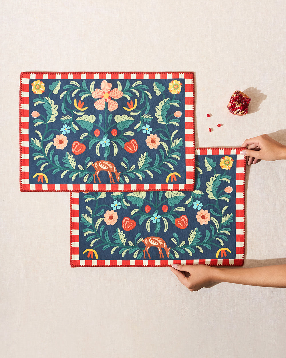 Apple Orchards Placemats - Set of 2, 13"x19" | Kashmir Trails