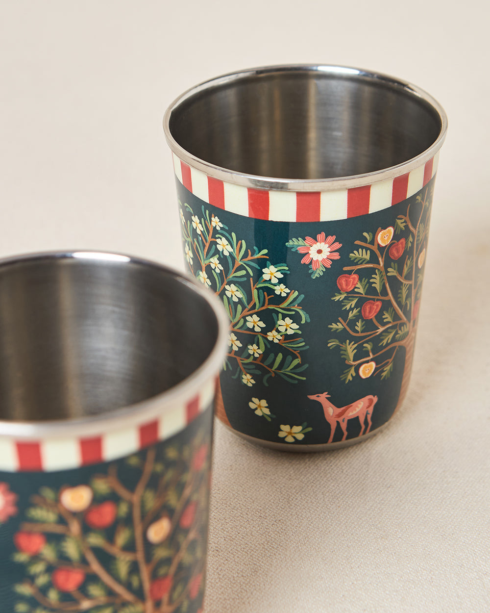 Chinar Steel Tumblers - Set of 2, 220 ml | Kashmir Trails