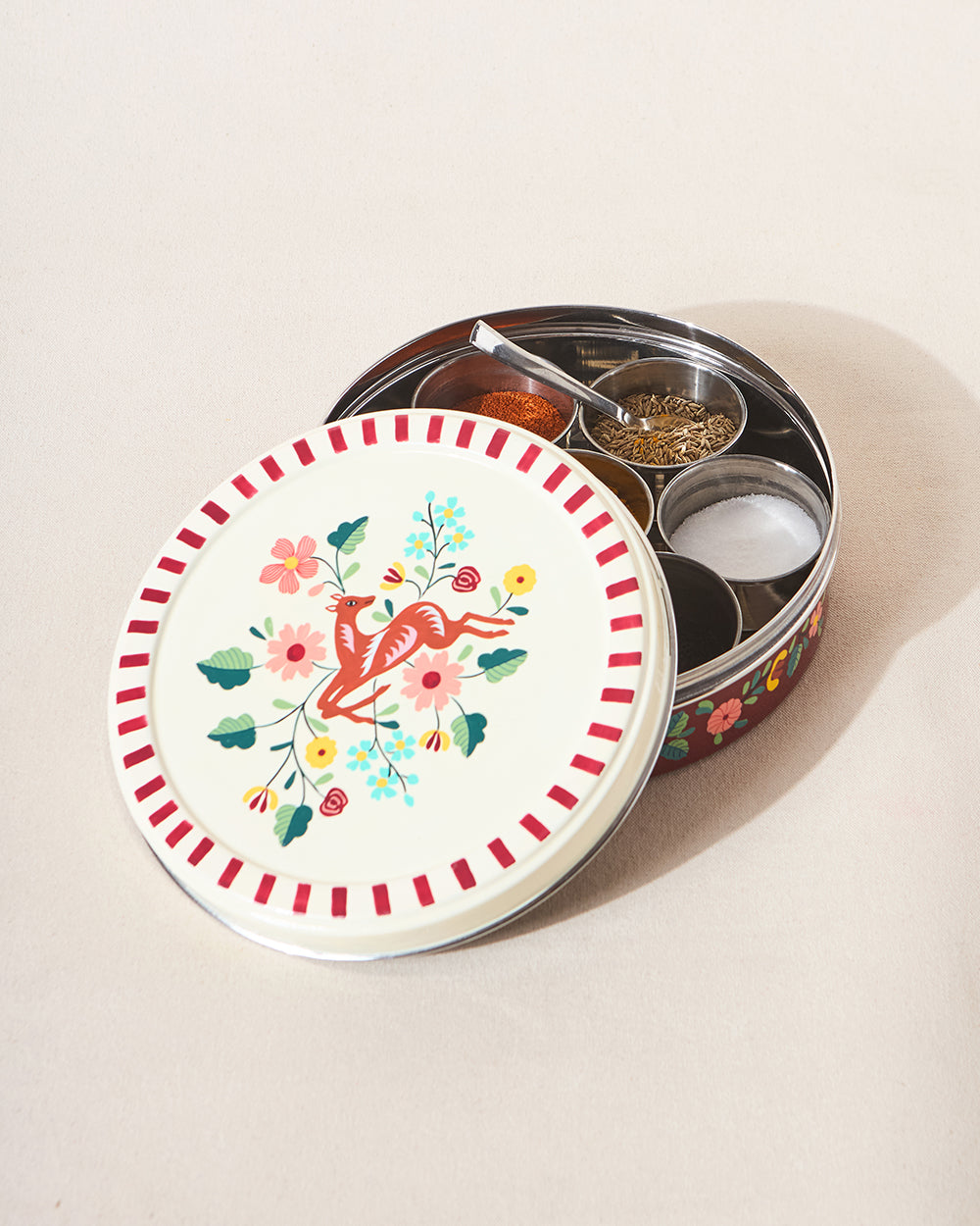 Hangul Hand-painted Masala Box | Kashmir Trails