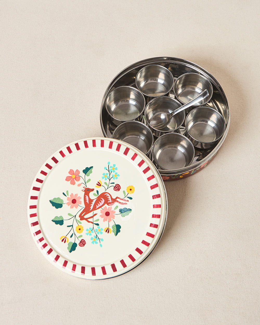 Hangul Hand-painted Masala Box | Kashmir Trails