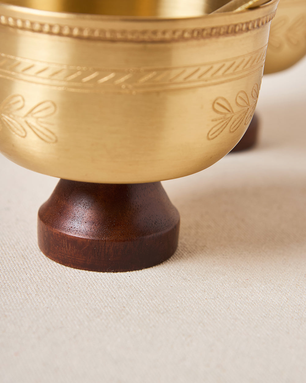 Rani Bagh Brass Dessert Bowl Gift Set - Set of 4, 180ml | Palace Memoirs