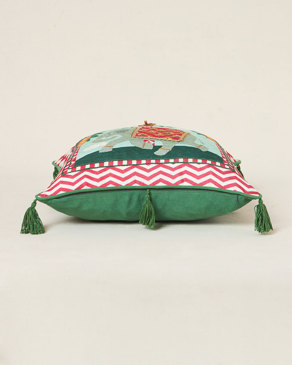 Royal Tusker Cushion Cover, 16" | Palace Memoirs
