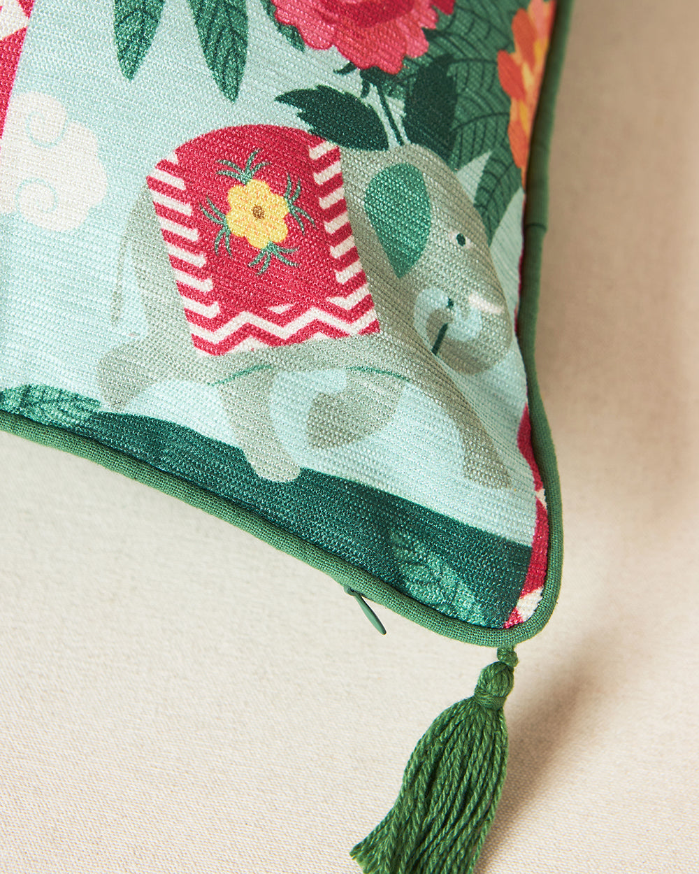Rani Bagh Cushion Cover, 20" | Palace Memoirs