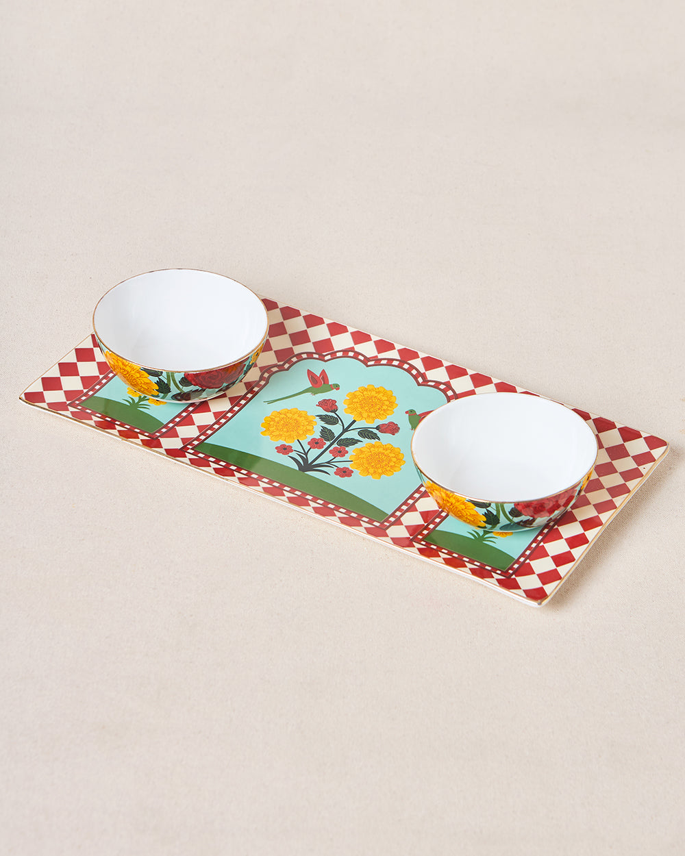 Rani Bagh Chip & Dip Platter Gift Set - Set of 3 | Palace Memoirs