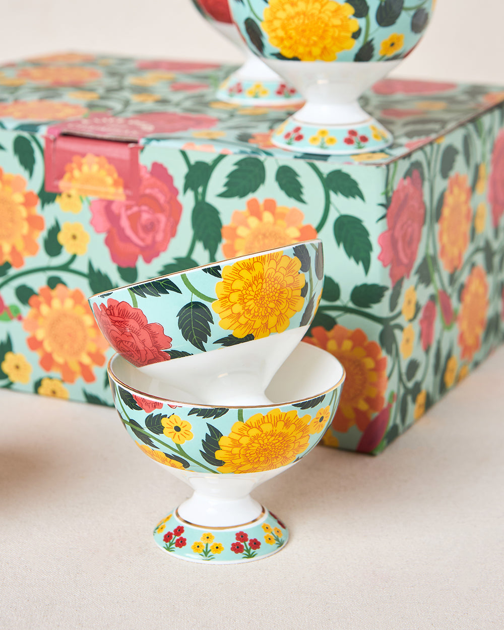 Rani Bagh Dessert Bowls Gift Set - Set of 6, 160 ml | Palace Memoirs