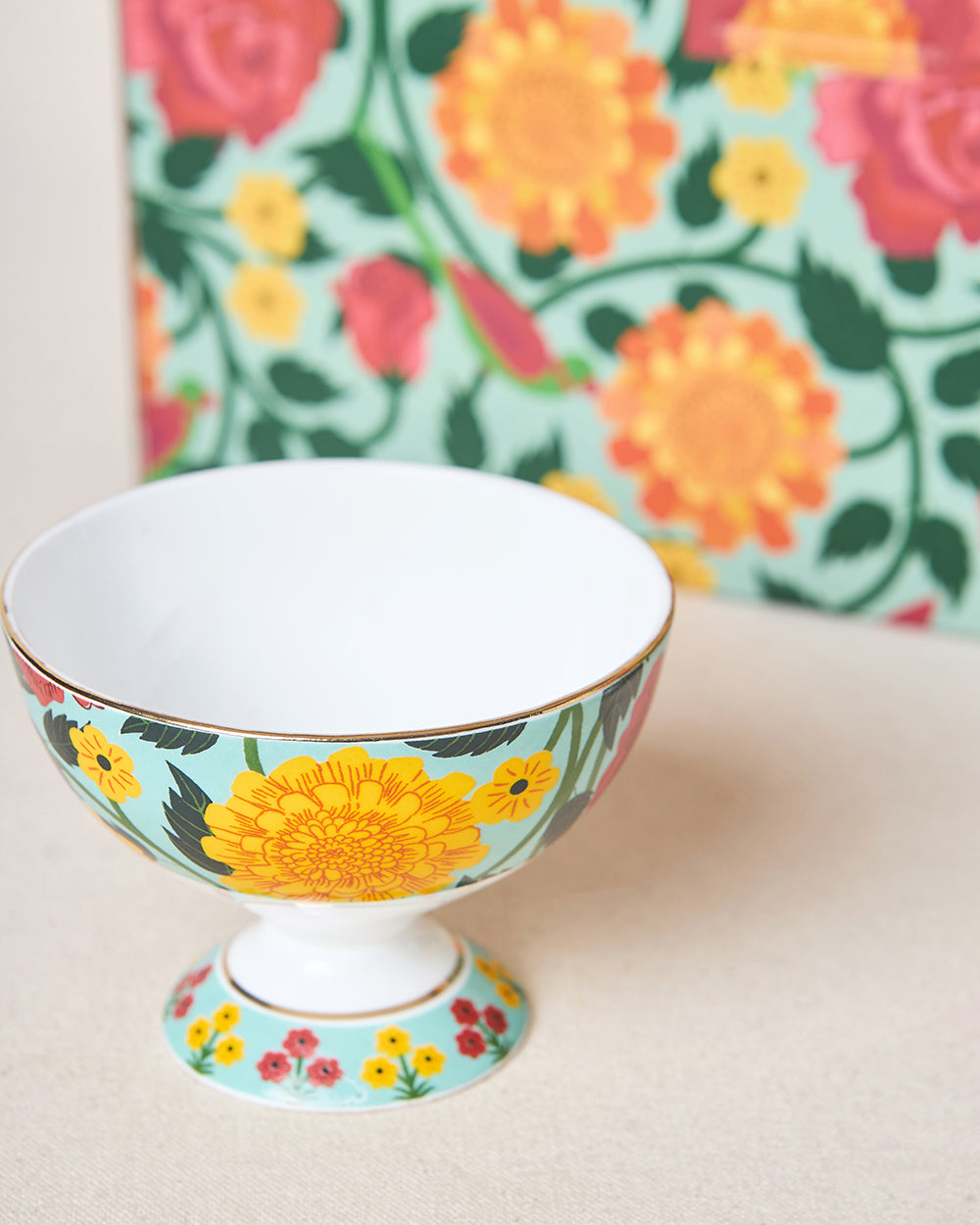 Rani Bagh Dessert Bowls Gift Set - Set of 6, 160 ml | Palace Memoirs