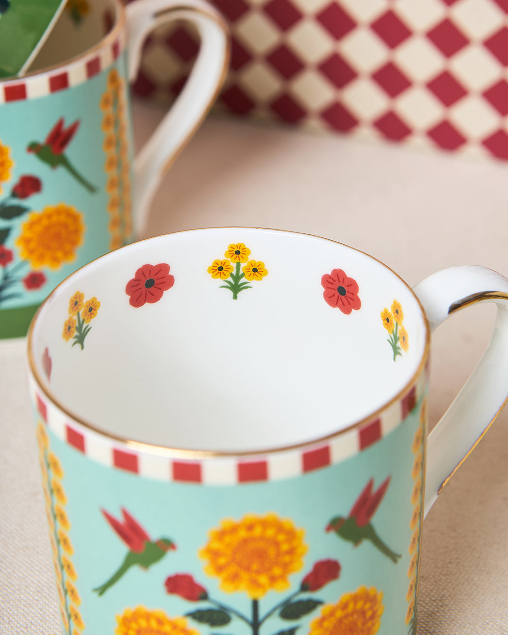 Rani Bagh Mugs Gift Set - Set of 6, 220 ml | Palace Memoirs