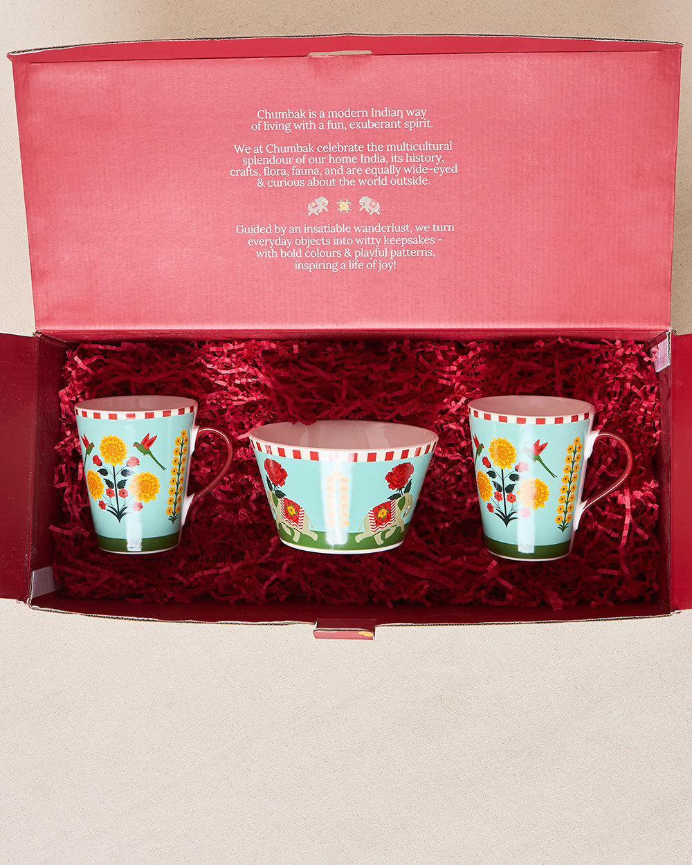 Rani Bagh Tea Trio Gift Set - Set of 3 | Palace Memoirs