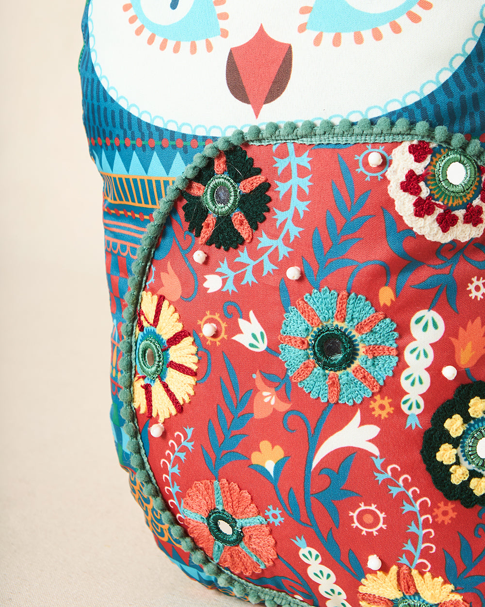Royal Hoot Owl Shape Cushion 13"x8" | Palace Memoirs