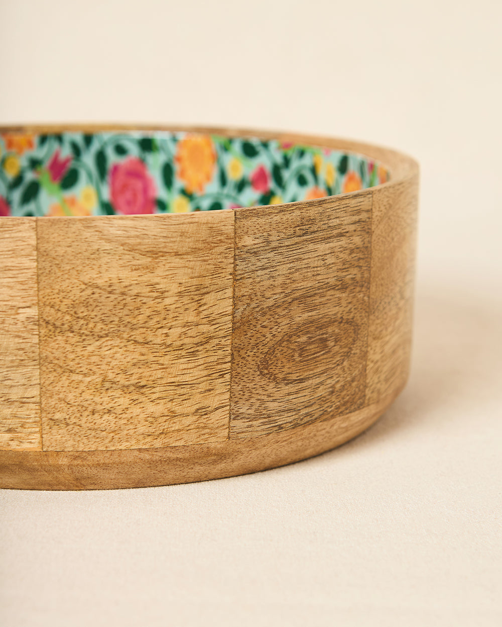 Rani Bagh Wooden Salad Bowl, 10"dia | Palace Memoirs