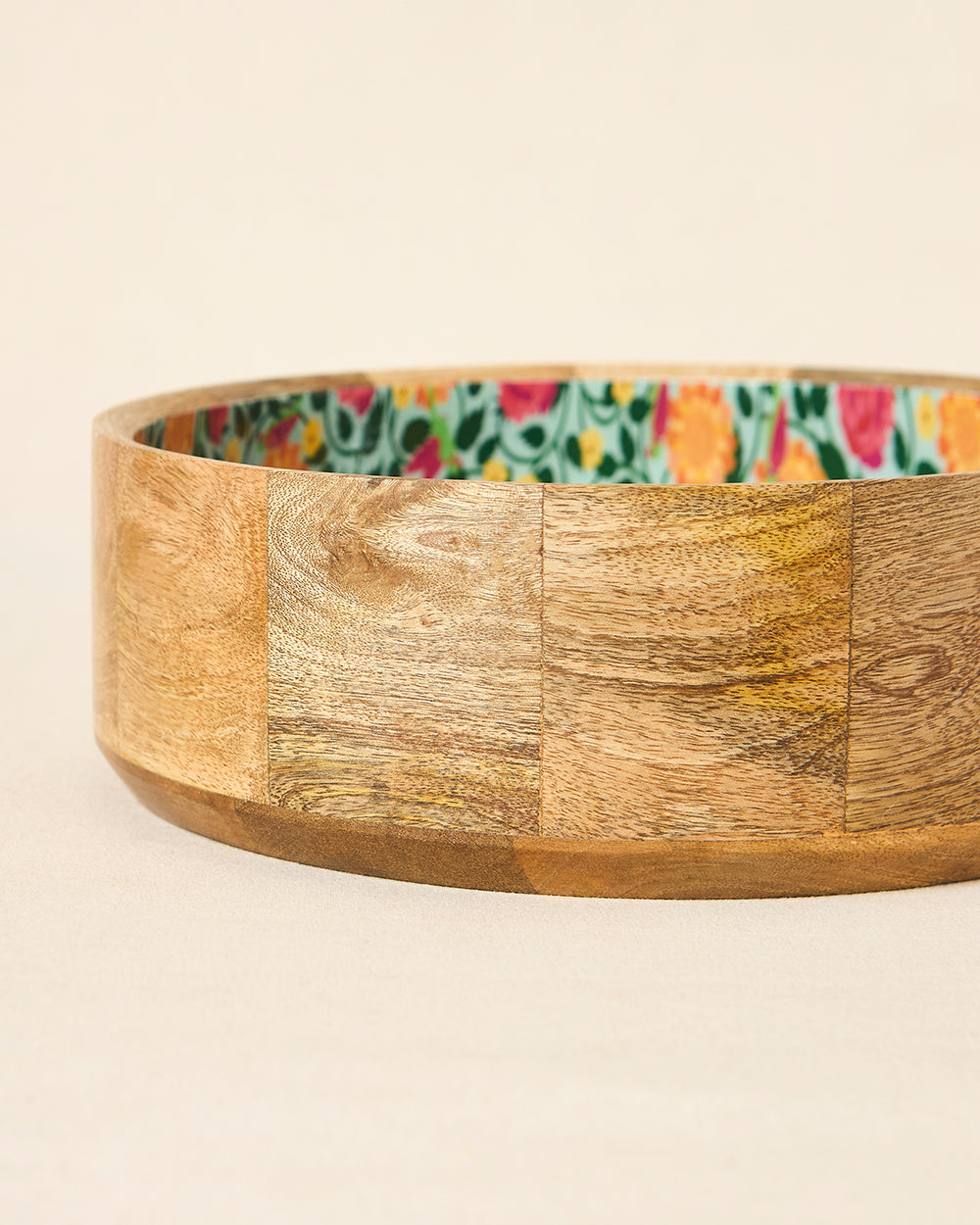 Rani Bagh Wooden Salad Bowl, 10"dia | Palace Memoirs