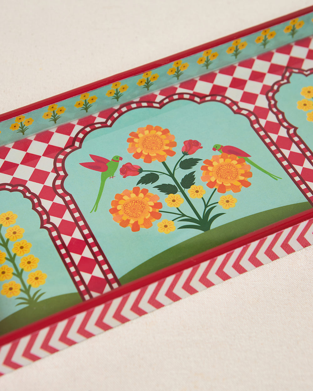 Rani Bagh Wooden Tray - 12"x6"| Palace Memoirs