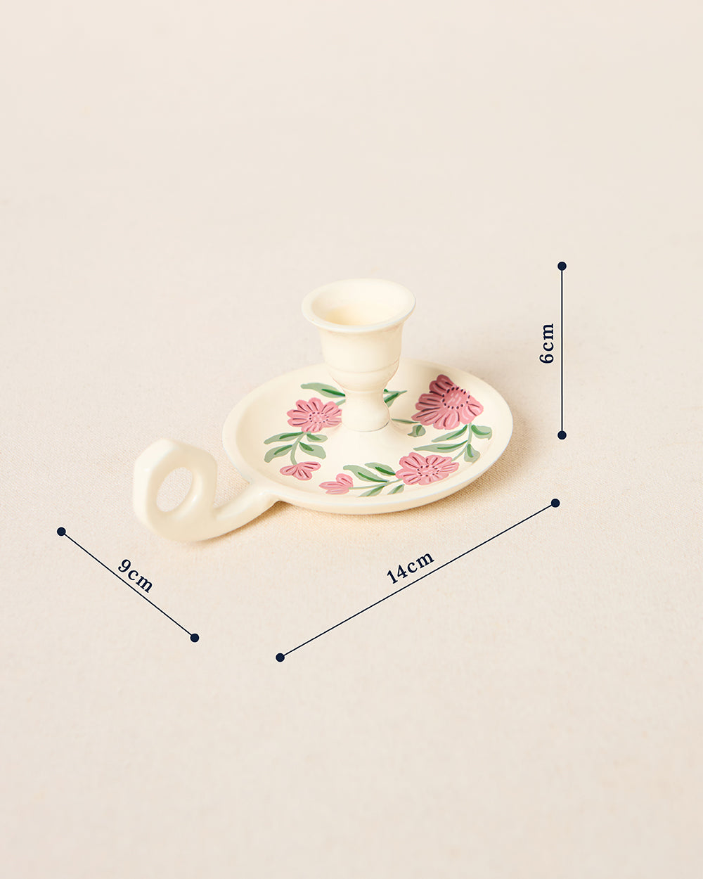 Wildflower Candle Stand, Hand-painted | Lost in Paradise