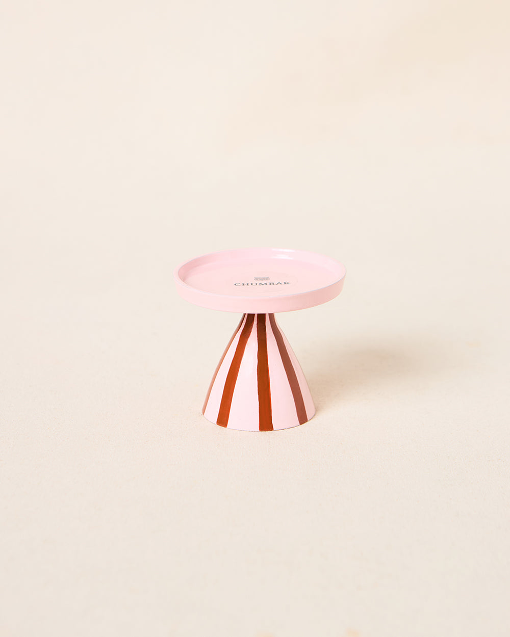 Paradise Stripes Candle Stand, Hand-painted | Lost in Paradise