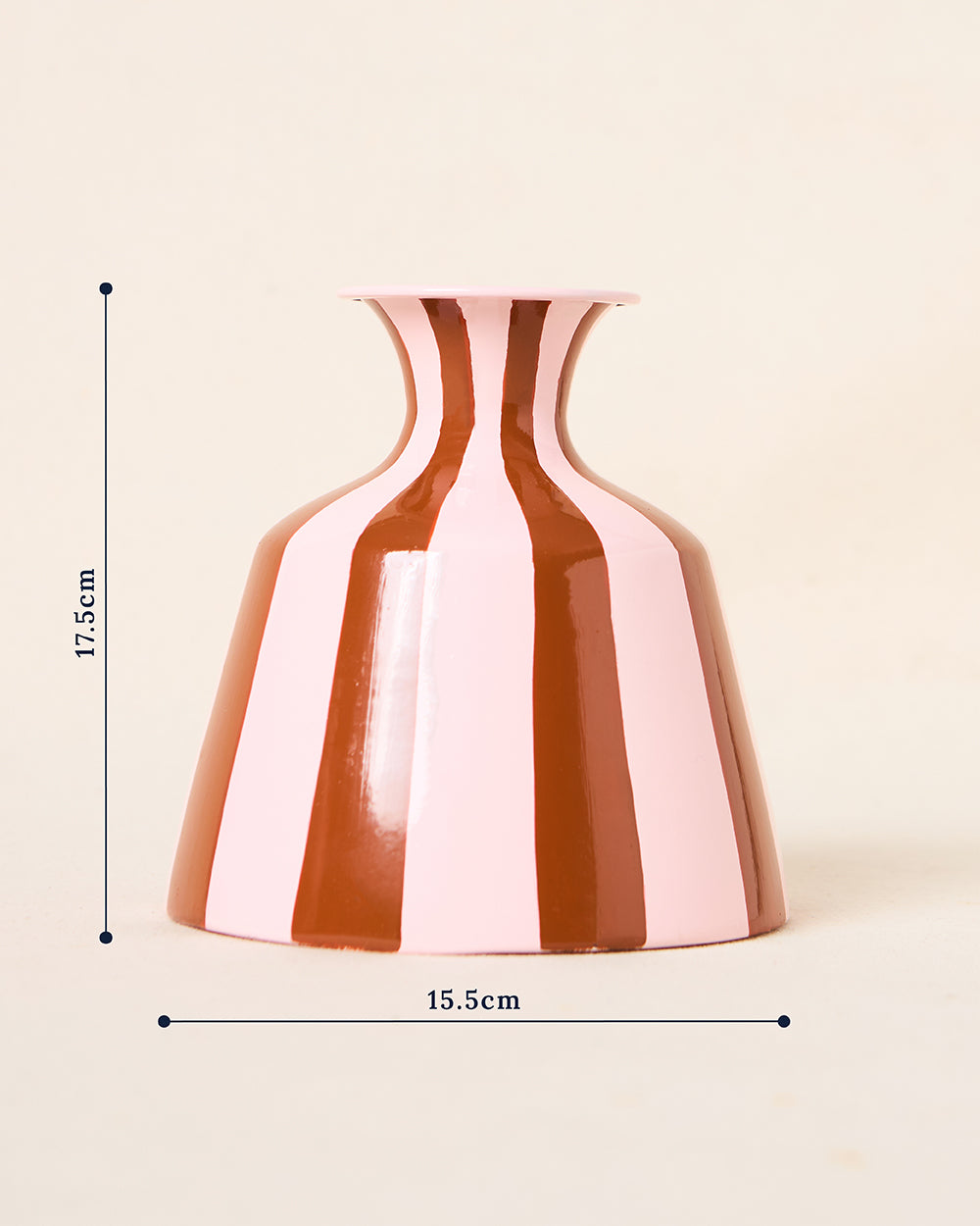 Paradise Stripes Vase, Hand-painted | Lost in Paradise