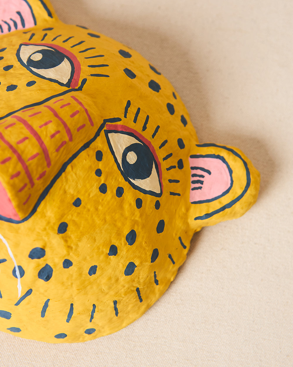 Leopard Mask Wall Décor, Paper Mache | Lost in Paradise