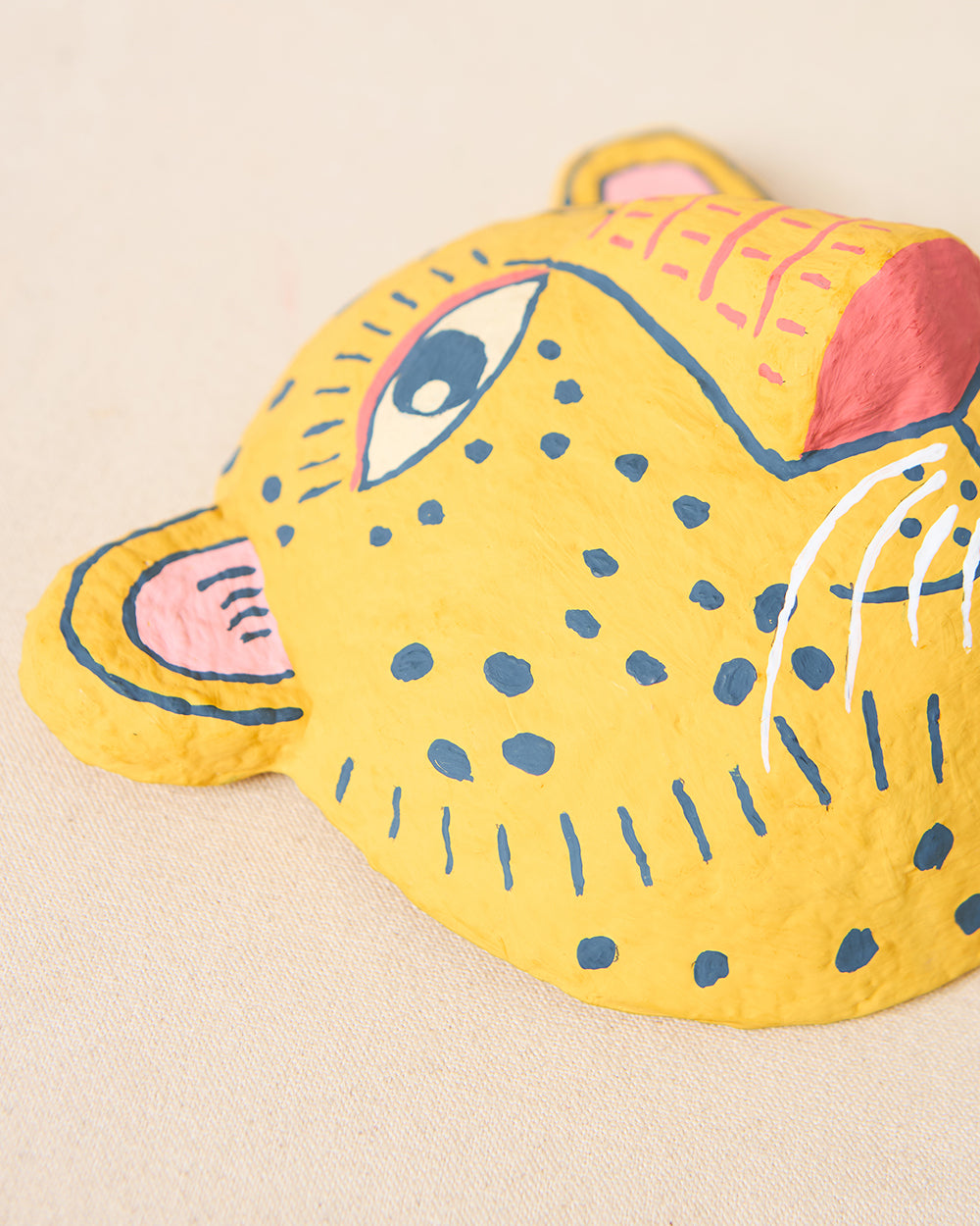 Leopard Mask Wall Décor, Paper Mache | Lost in Paradise
