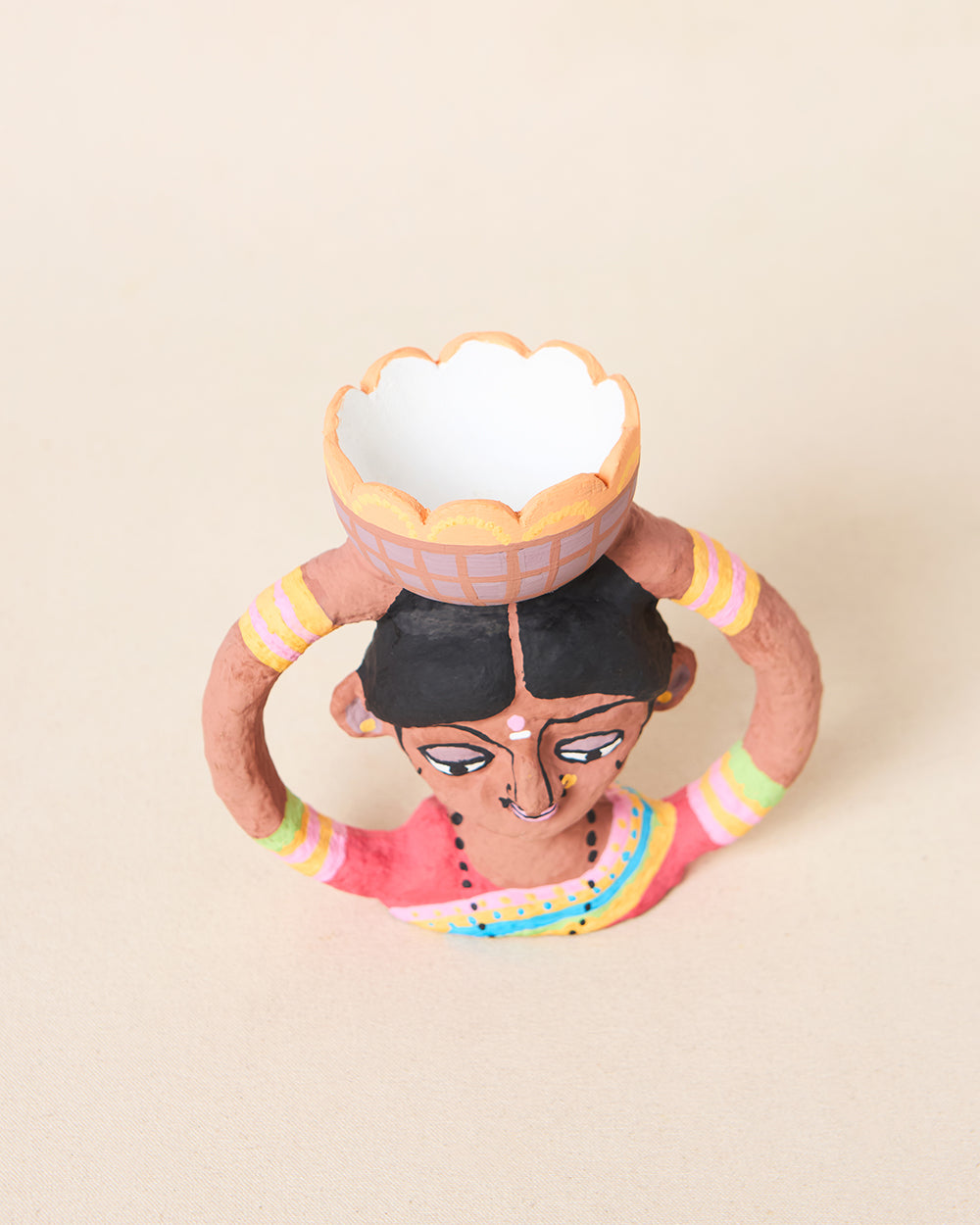 Mala Paper Mache Candle Stand | Lost in Paradise