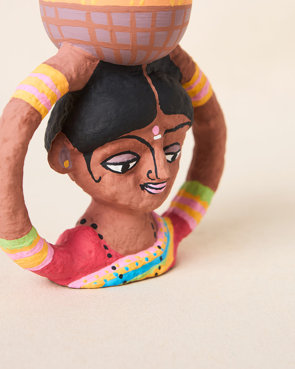 Mala Paper Mache Candle Stand | Lost in Paradise