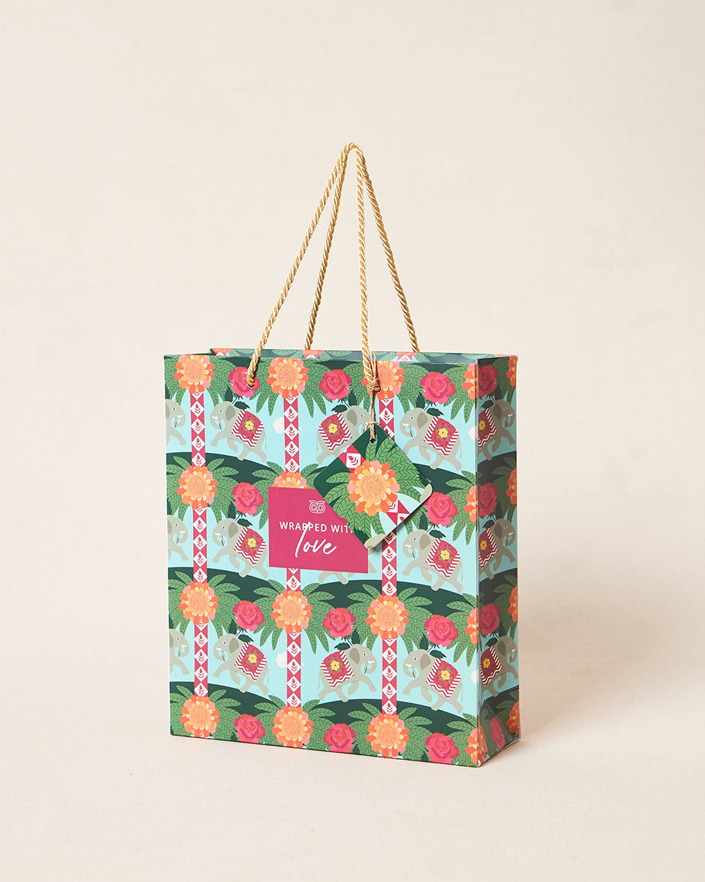 Rani Bagh Gift Bag With Tag, Vertical | Palace Memoirs