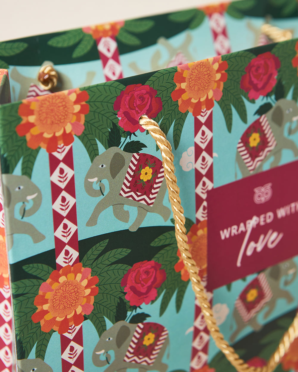 Rani Bagh Gift Bag With Tag, Horizontal | Palace Memoirs