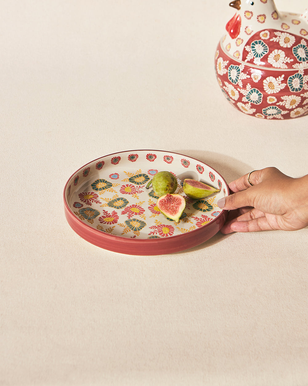 Wildflower Snack Plate, 8" dia | Lost in Paradise