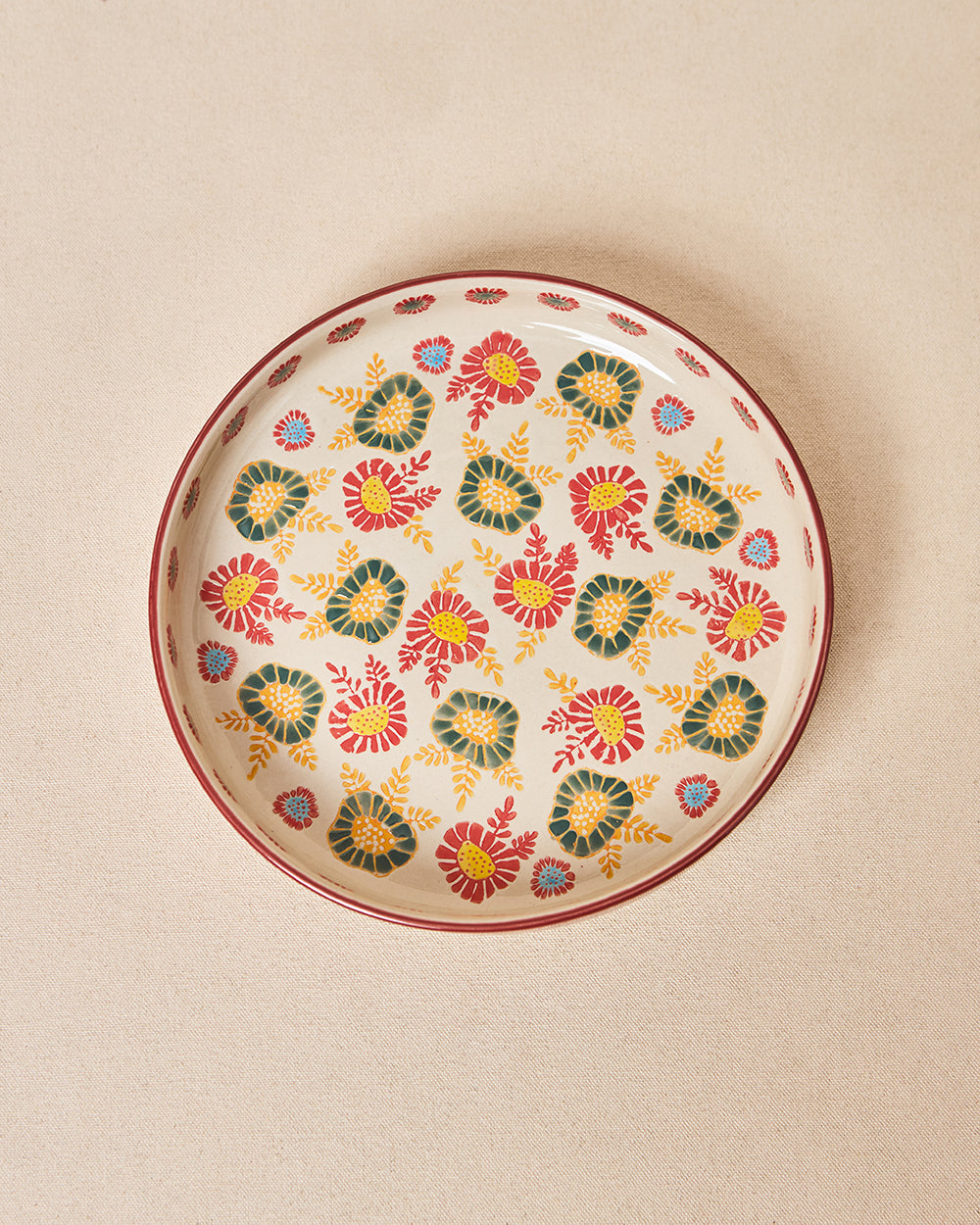 Wildflower Snack Plate, 8" dia | Lost in Paradise