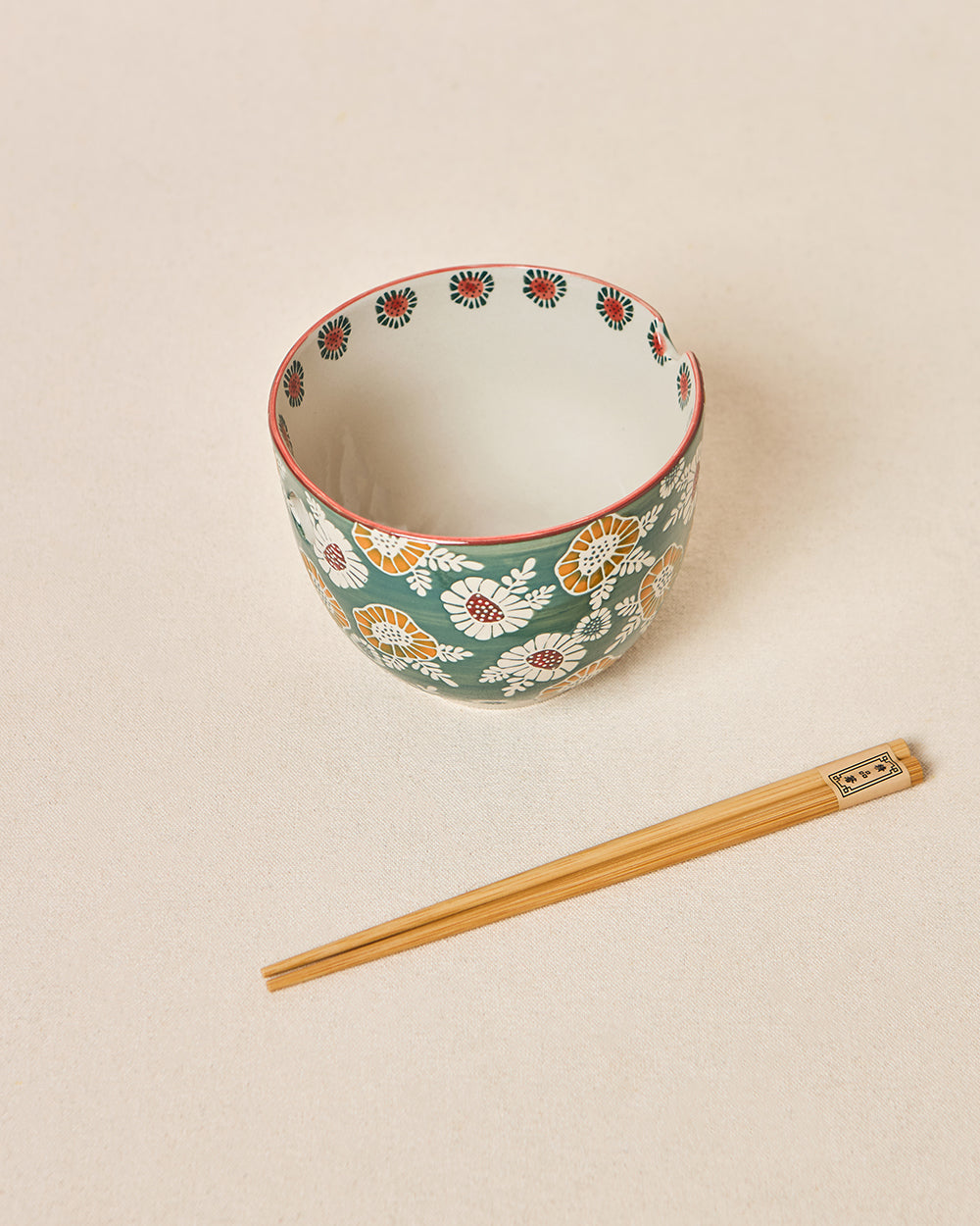 Wildflower Ramen Bowl with Chopsticks, 450ml | Lost in Paradise