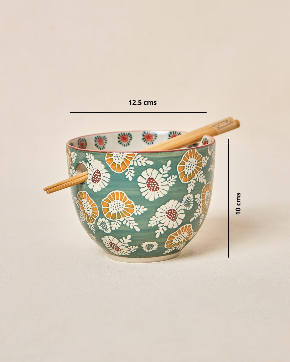 Wildflower Ramen Bowl with Chopsticks, 450ml | Lost in Paradise