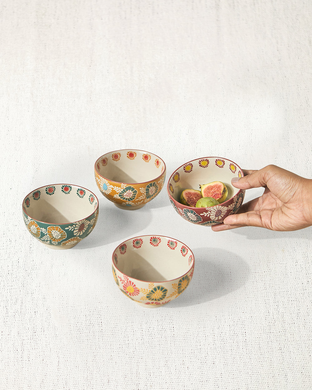 Wildflower Bowls Gift Set of 4, 220ml | Lost in Paradise