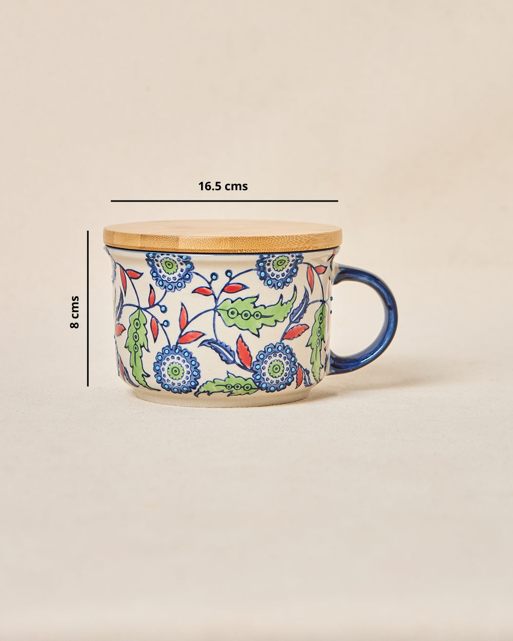 Jaipur Backyard Soup Mug, 650ml
