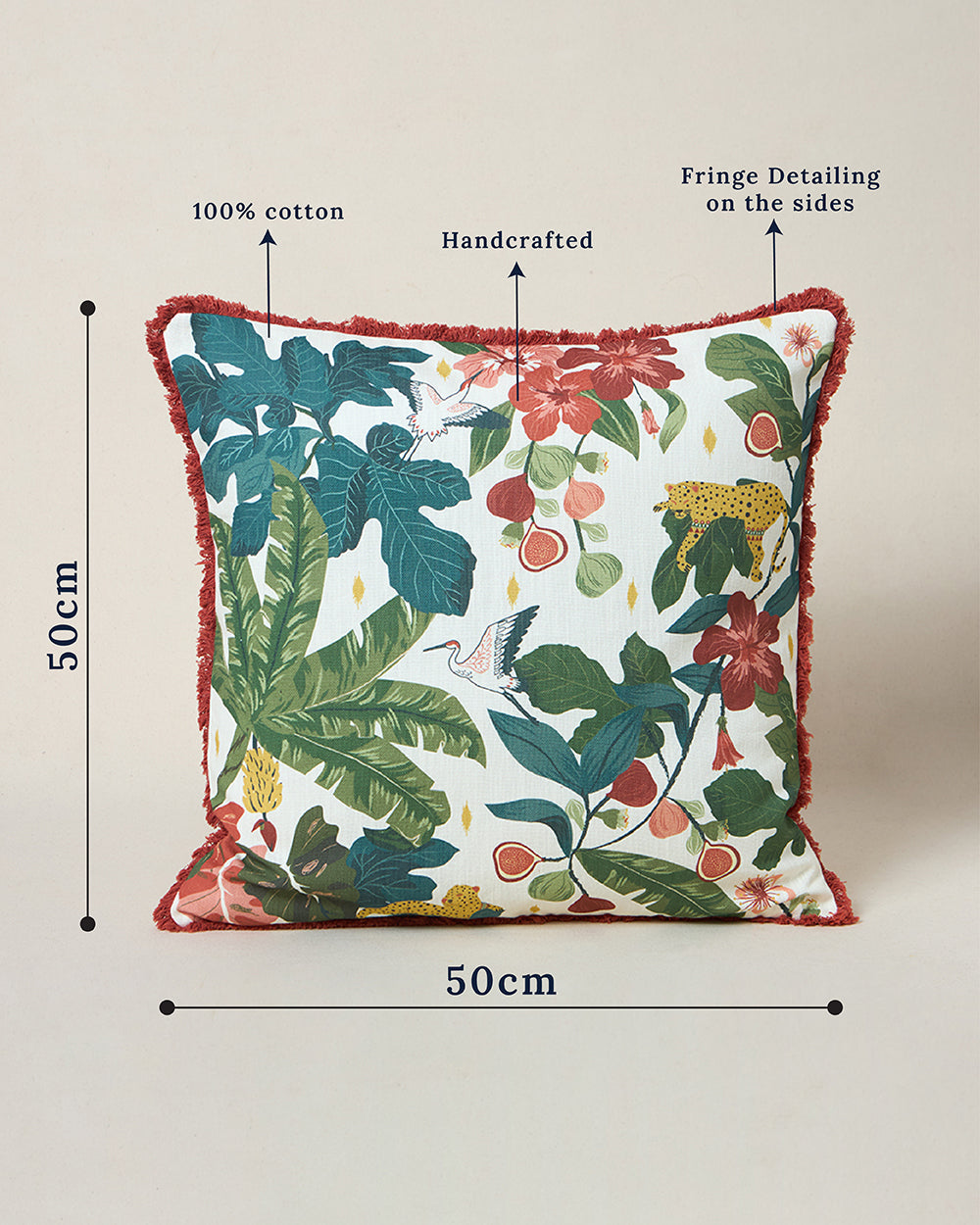 Wild Bloom Cushion Cover, 20" | Lost In Paradise