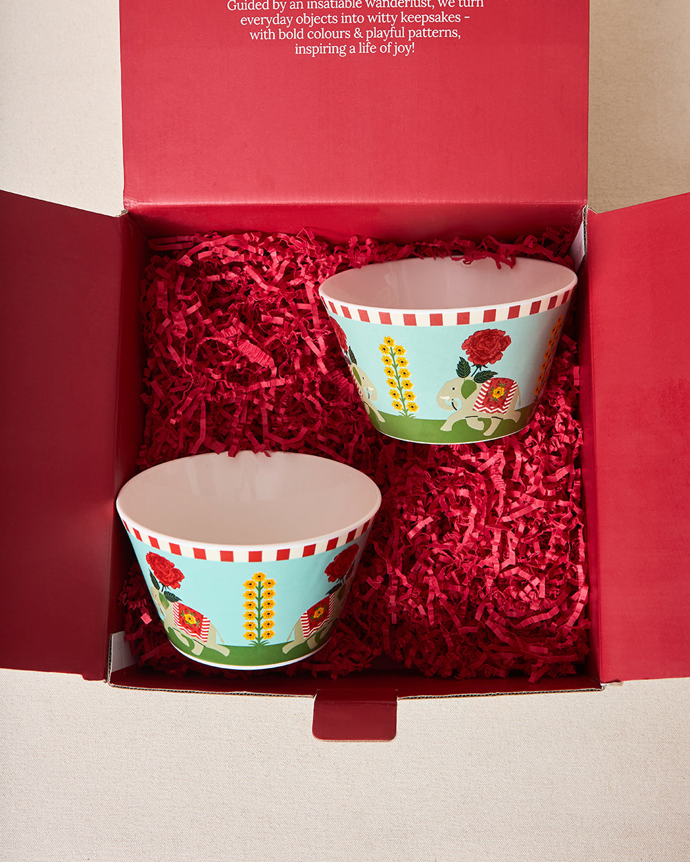 Royal Tusker Serving Bowl Gift Set - Set of 2, 520ml | Palace Memoirs