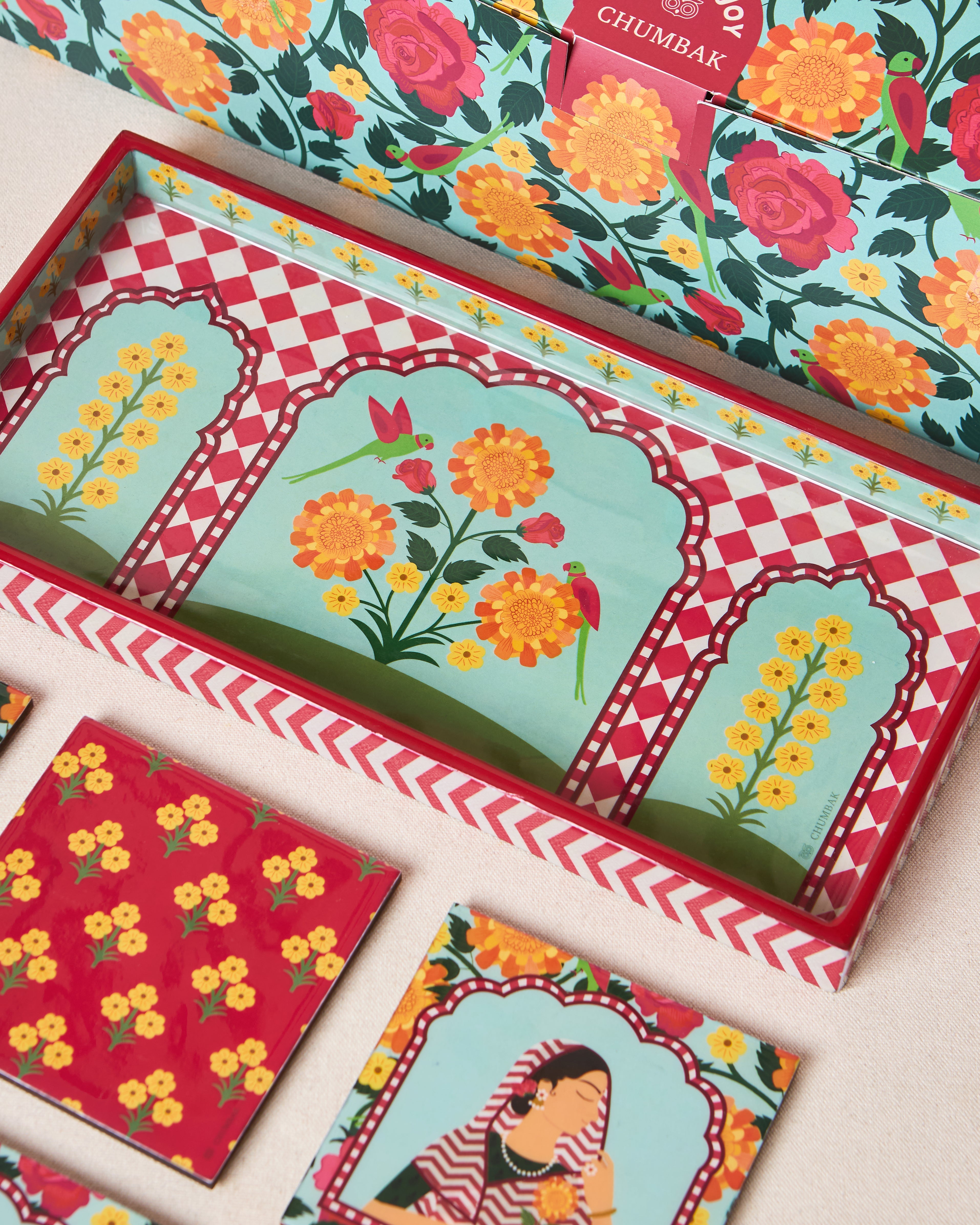 Rajmahal Serving Gift Set - Set of 7 | Palace Memoirs