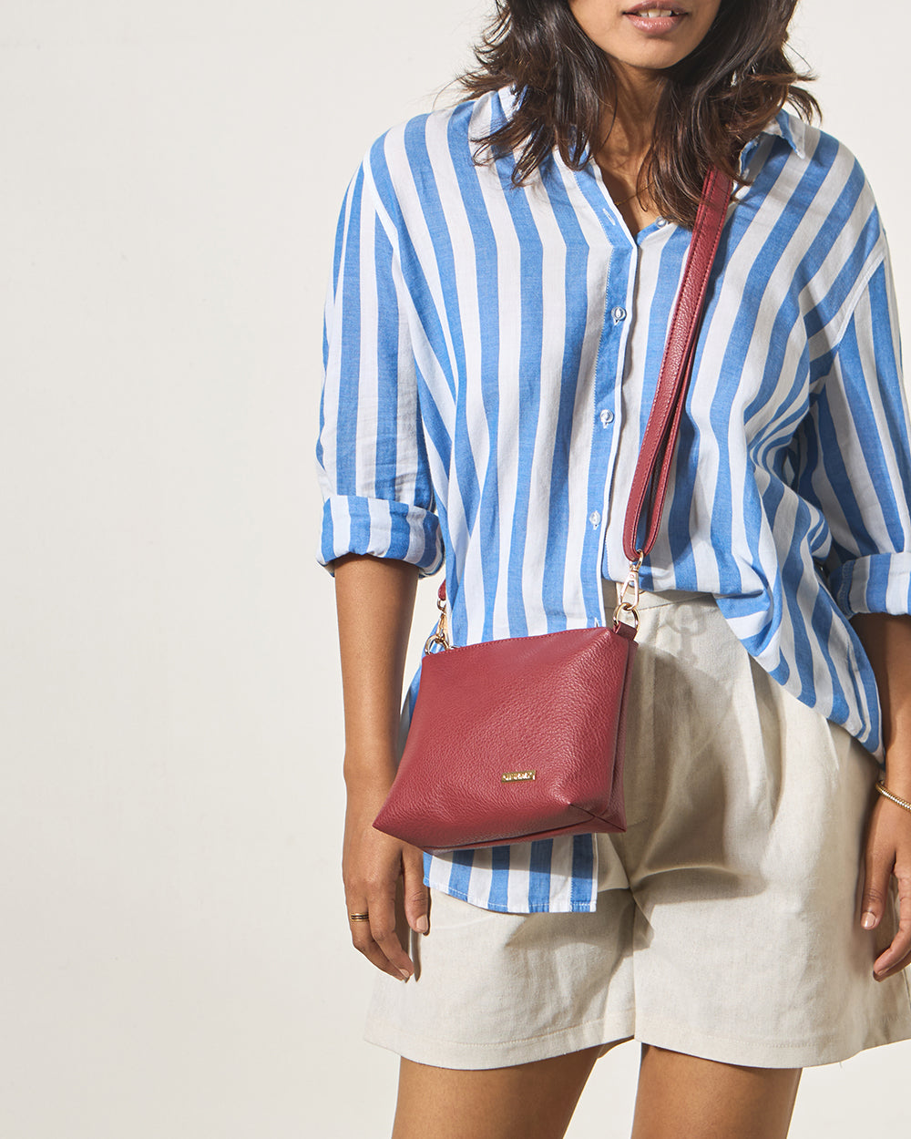The Skies Tote & Sling Bag, Maroon | Lost In Paradise