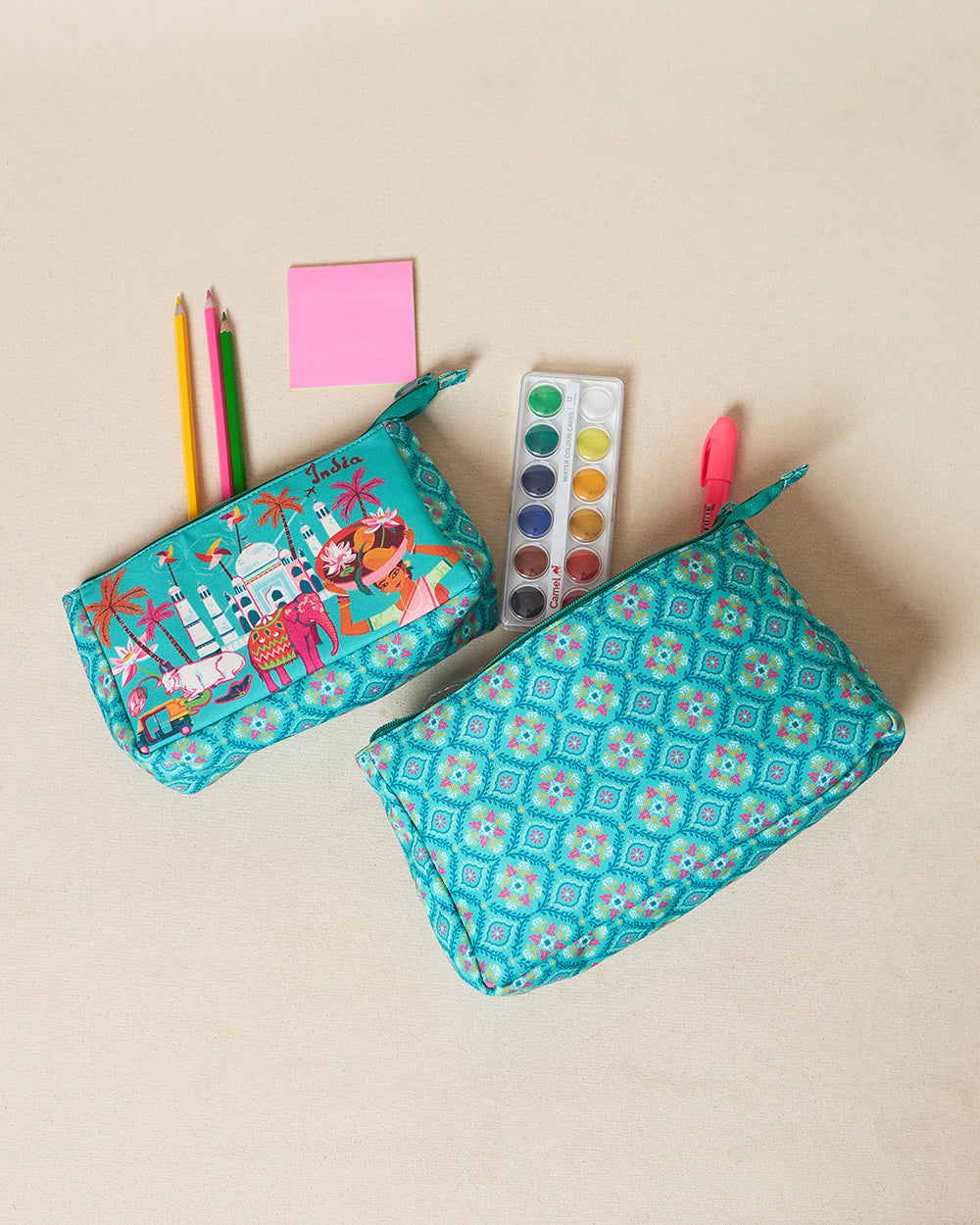 Safar Vanity Pouch Set of 2 | India Diaries