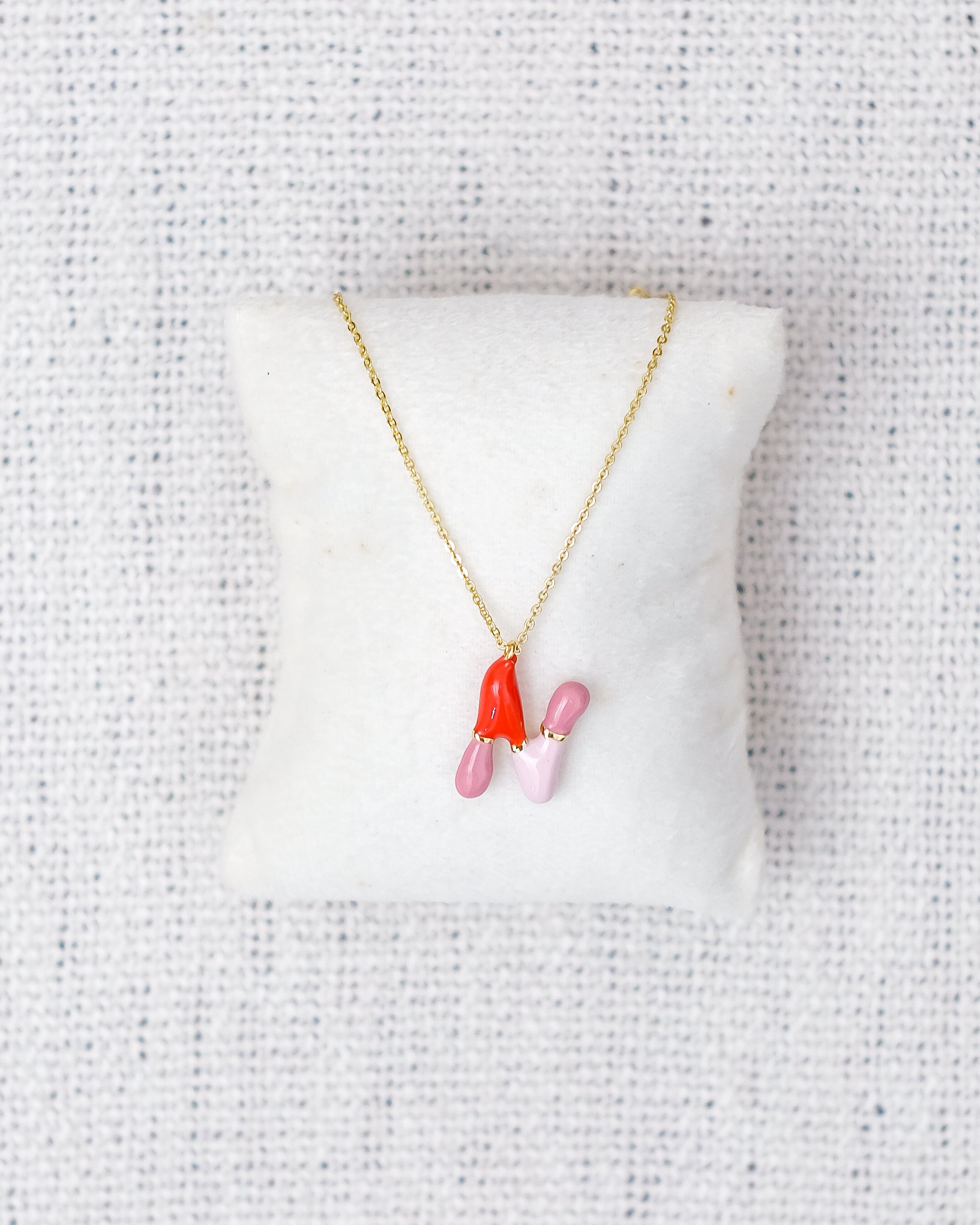 Alphabet Charm + Chain - N