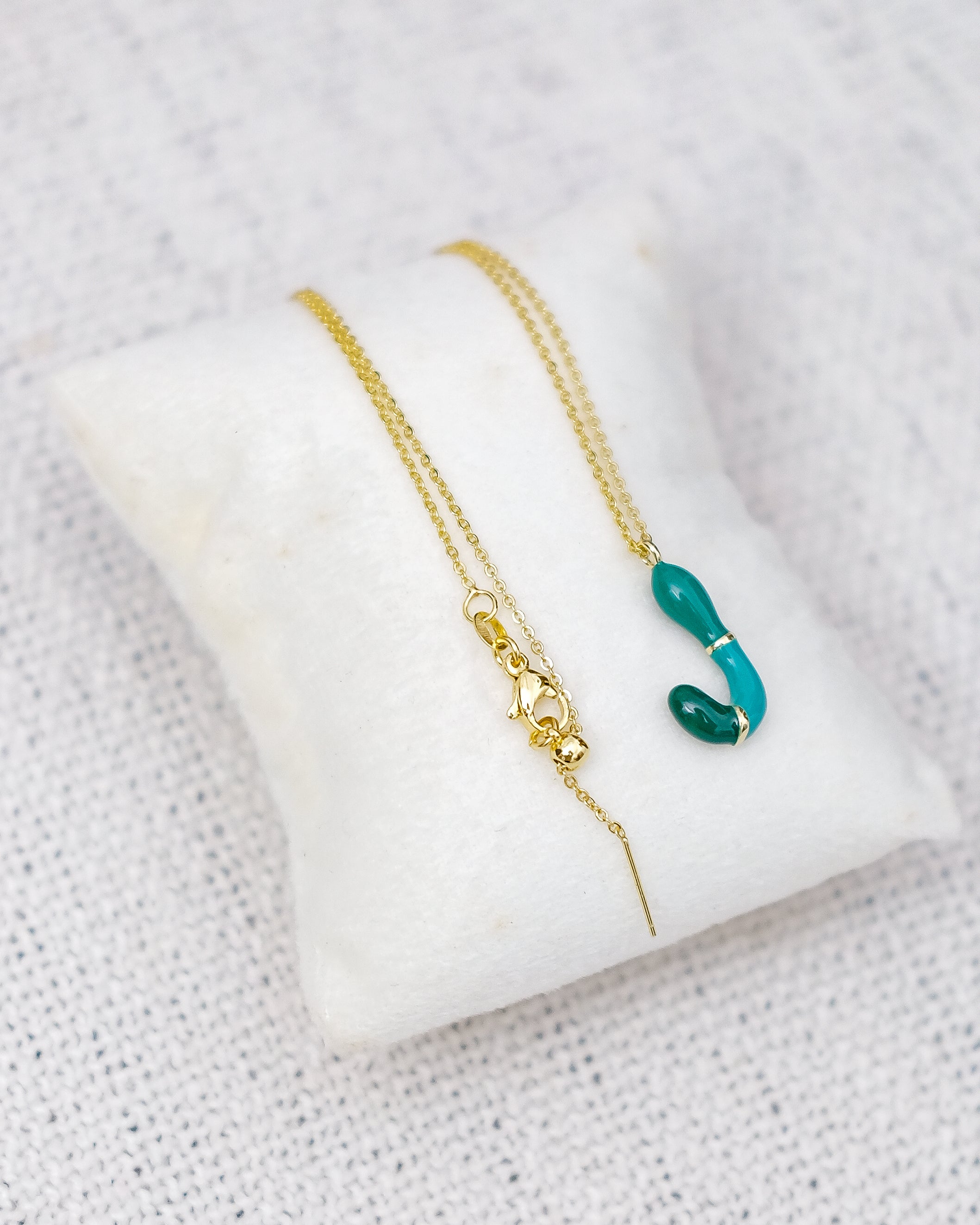 Alphabet Charm + Chain - J