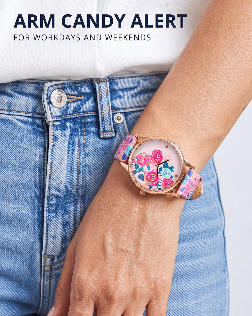 TEAL by Chumbak Rose Garden Wrist Watch