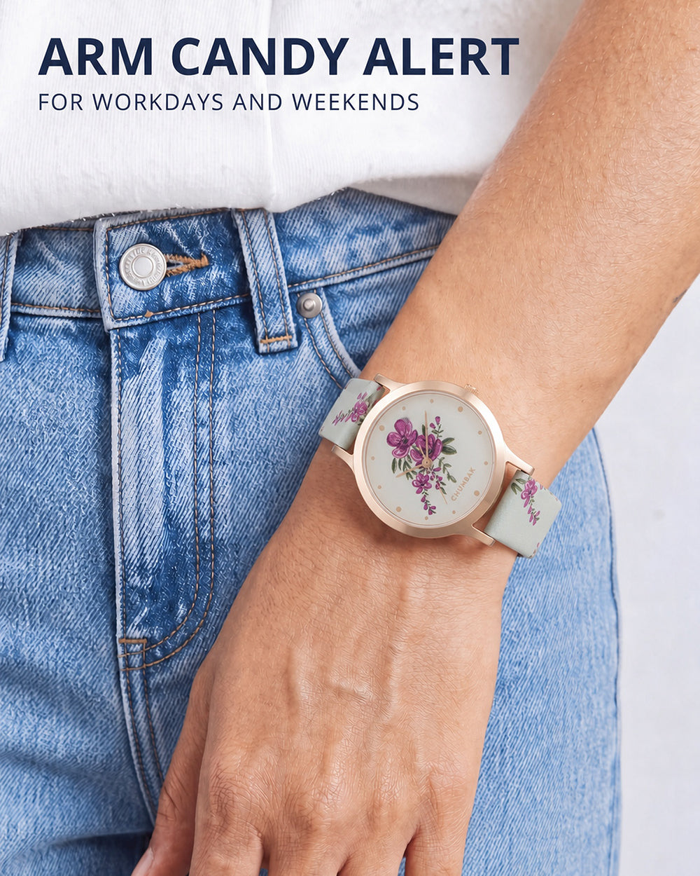 TEAL by Chumbak Jungle Flowers Watch-Mint